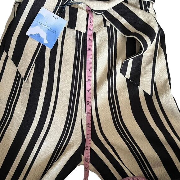 MAJORELLE Carisma Pant in Black Stripe Waist Tie NWT Size Small - Picture 3 of 8